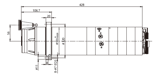 DGZX-10036/6.0-ISO Glass Grinding Spindle